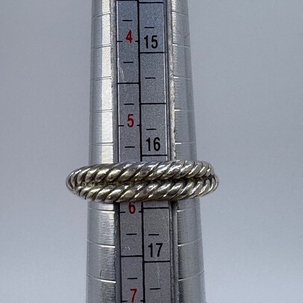 VTG David Yurman Cable Loop Diamond Band Ring Size 5.75 - Picture 9 of 10